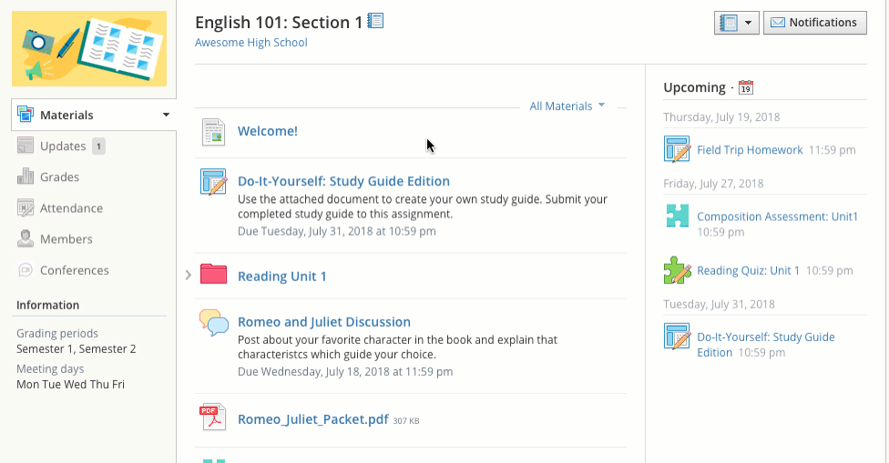 Respond to discussion posts set up by your teacher.