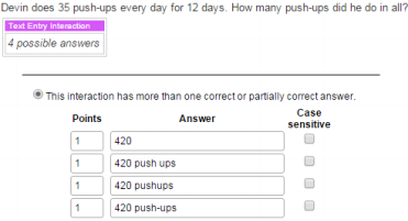 image of the defined correct answers
