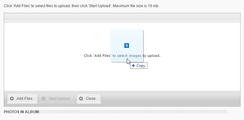 Add Files window