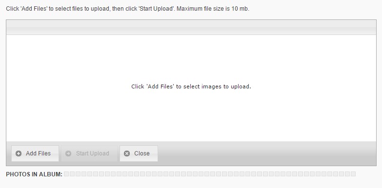 Add Files window