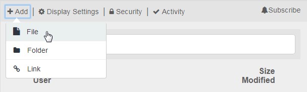 Add File menu