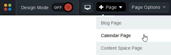 Calendar page
