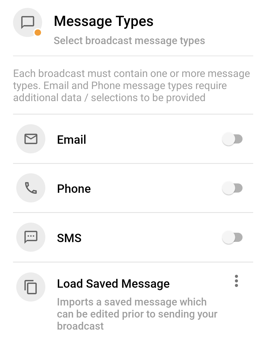 Message Types