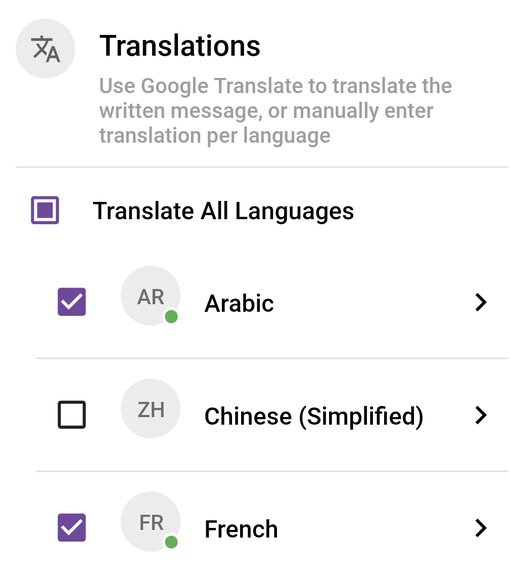 Translations