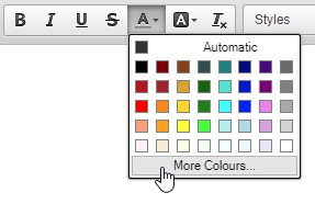 Text Color or Background Color