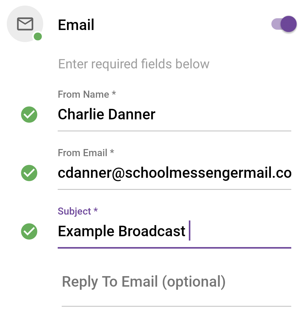 Email Broadcast
