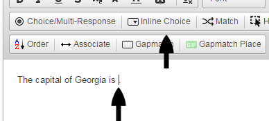 Image showing how to add inline choice
