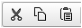 image of the cut, copy, and paste text icons