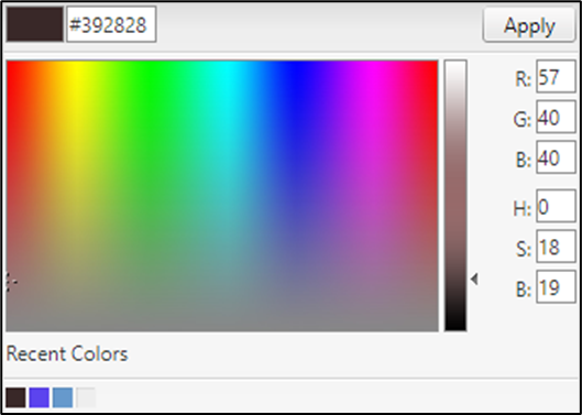Color Picker window