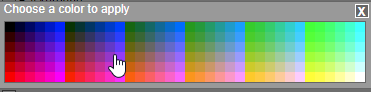 Color Selection Window