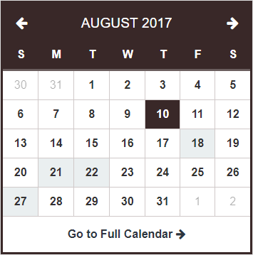 Calendar window