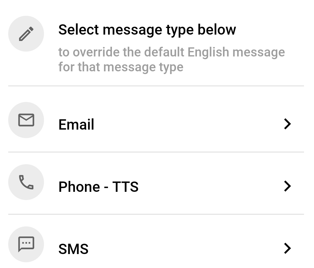 Default Message