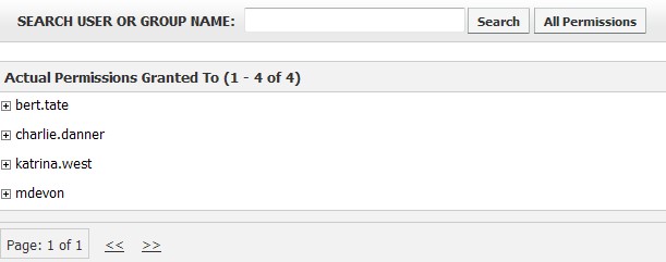 Search User or Group Name window