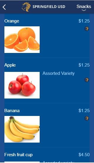 Menu Content - With Description Layout