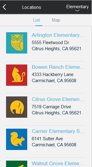 Inside a Section Layout
