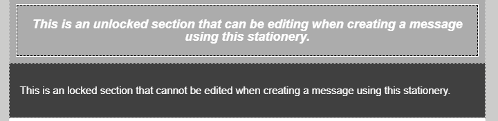 Lock or Unlock Section
