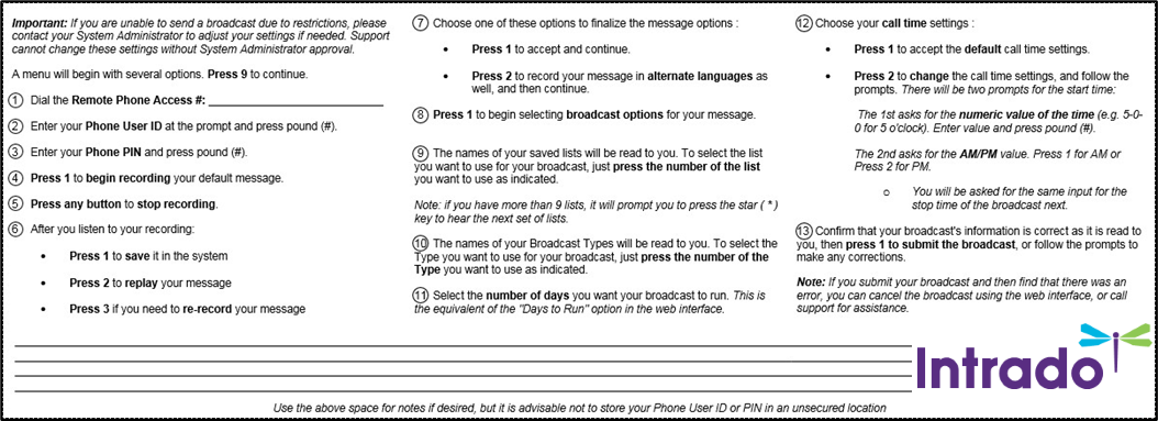 Remote Phone Access Pocket Guide