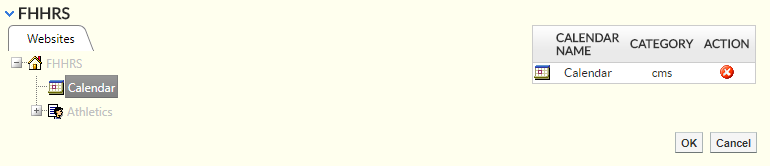 Mini Calendar Directory selection