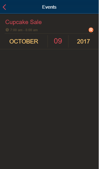 Event Content - Minimal Details Layout
