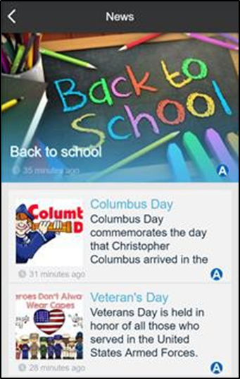 Showing Title, Summary, Published Date and Channel Icon - With Featured Image Layout