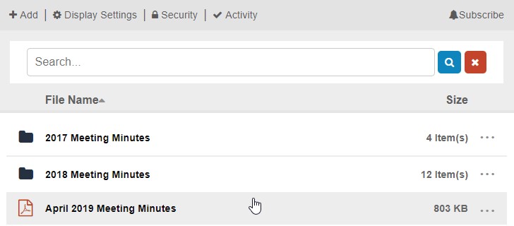 Search and Download option