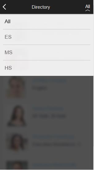 Staff Directory - Sections Layout
