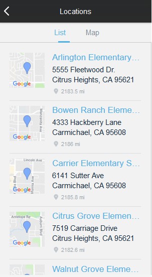 Map Thumbnails Layout