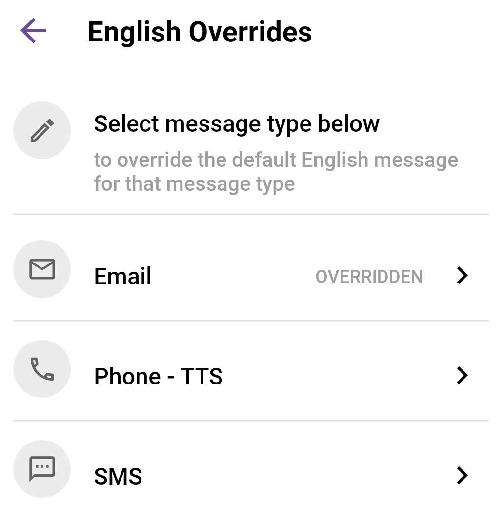 English Overrides