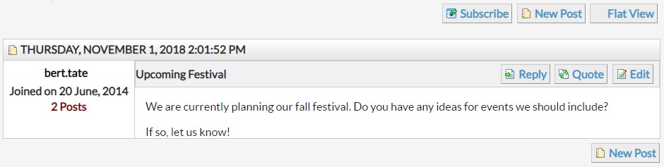Reply to Discussion Topics window