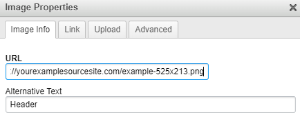 Image Info Tab