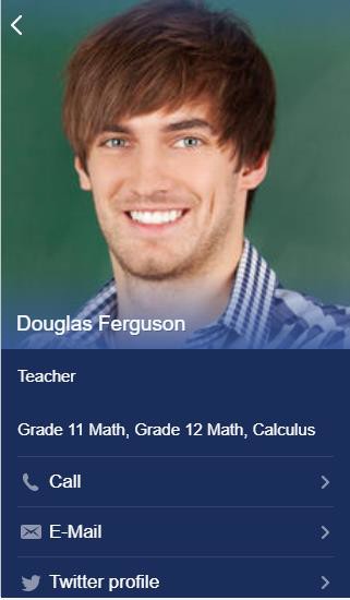 Populating Directory - Contact Populated Layout